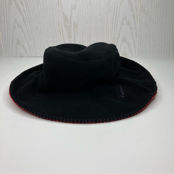 Marama Vintage Red And Black Felt Floppy Hat - Picture 14 of 14
